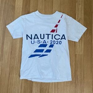 NAUTICA Boys White T-Shirt Size S (8)